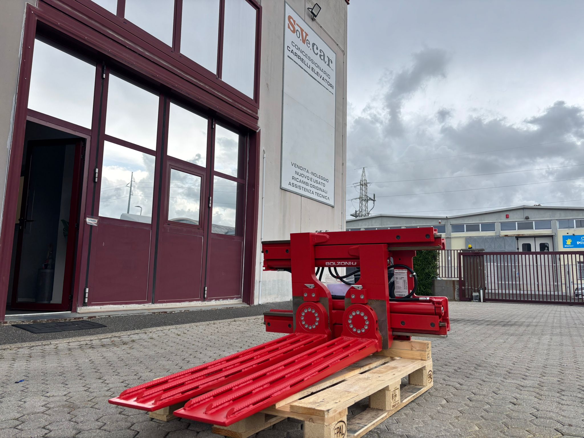 pinza forche Bolzoni per carrello elevatore So.Ve.car Livorno